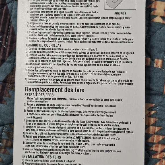 DeWalt Replacement Planer‎ Knives - Yellow and Black - Picture 5 of 5